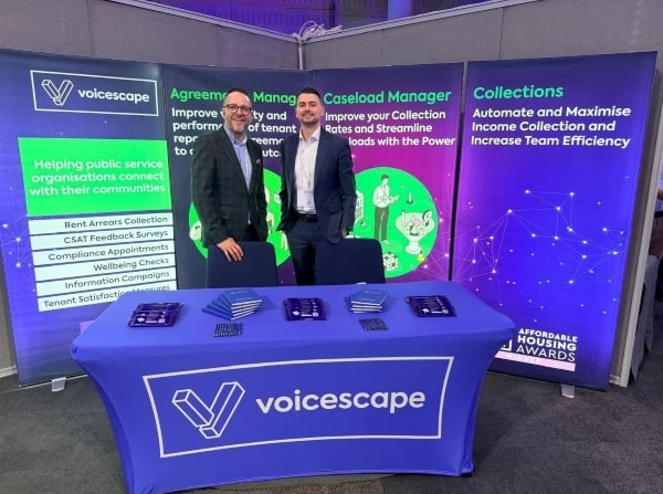 Picture of Voicescape Sales team at stand during Housing Innovation Day 2026