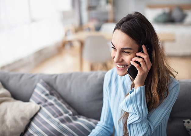 woman on phone